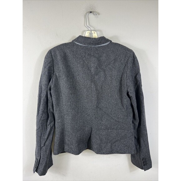 J CREW Women’s Gray Tweed Blazer Size 6 Charcoal Jacket 77388 - Picture 5 of 9
